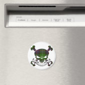 Sutherland Tartan Skull Magnet (In Situ (Geschirrspüler))