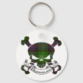 Sutherland Tartan Skull Schlüsselanhänger (Vorderseite)