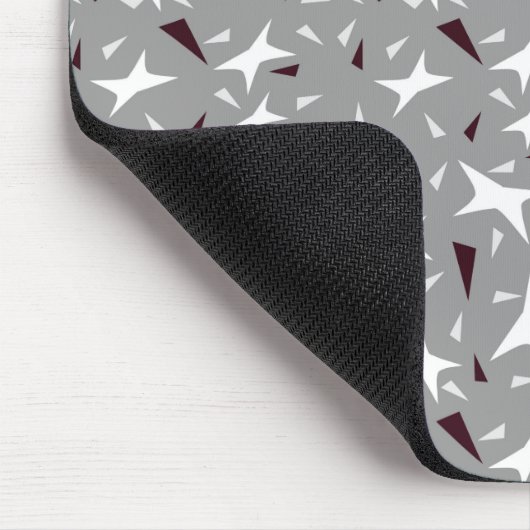 Sutil Geometry: Stars & Triangles – Grau Mousepad (Ecke)