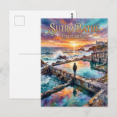 Sutro Baths Kalifornien Postkarte (Vorne/Hinten)