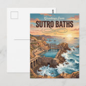 Sutro Baths Kalifornien Postkarte (Vorne/Hinten)