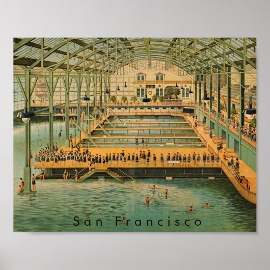 Sutro Baths Pavilion San Francisco 1885 Victorian  Poster (Vorne)