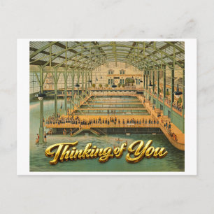 Sutro Baths San Francisco Thinking of You 1885 Postkarte