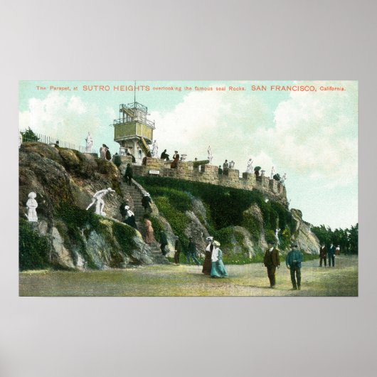 Sutro Heights Parapet Poster (Vorne)