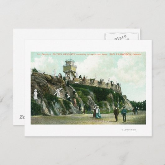 Sutro Heights Parapet Postkarte (Vorne/Hinten)