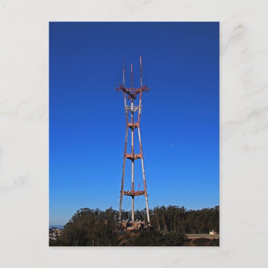 Sutro Tower horizontal Postkarte (Vorderseite)
