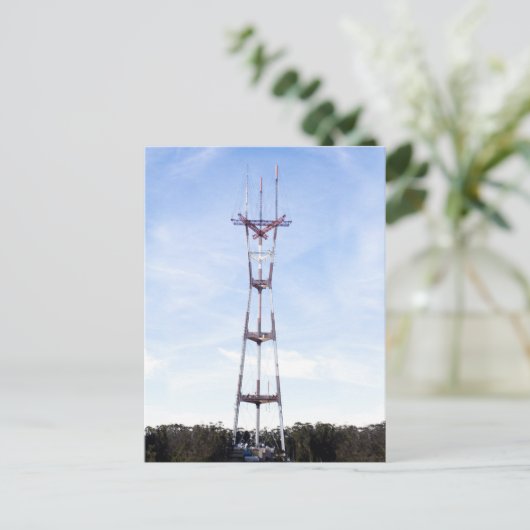 Sutro Tower Postkarte (Stehend Vorderseite)