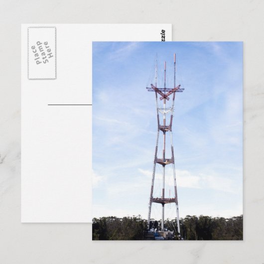 Sutro Tower Postkarte (Vorne/Hinten)