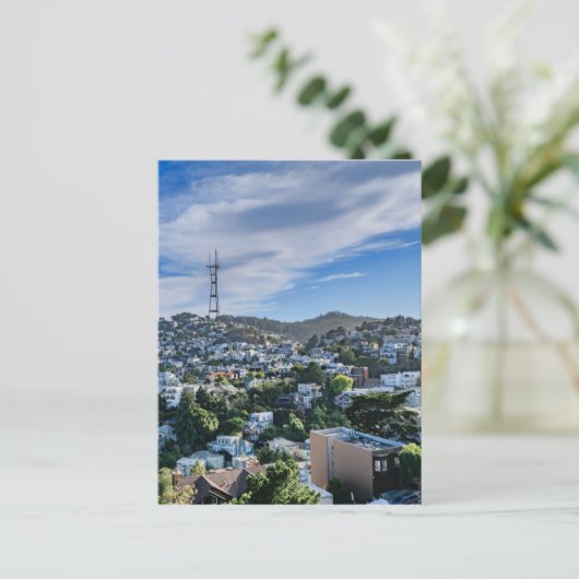 Sutro Tower Postkarte (Stehend Vorderseite)