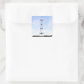 Sutro Tower Quadratischer Aufkleber (Tasche)