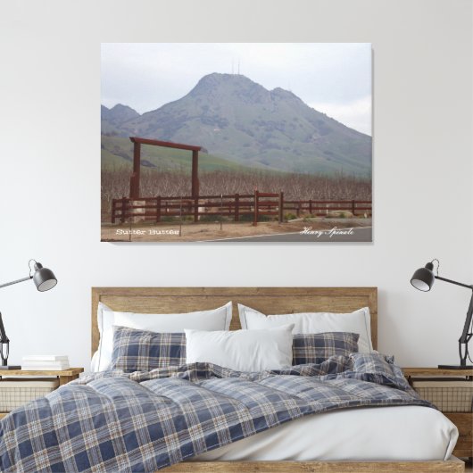 Sutter Buttes Mountain Range Leinwanddruck (Insitu (Schlafzimmer))
