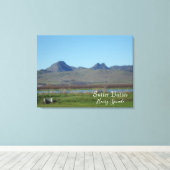 Sutter Buttes Mountain Range Leinwanddruck (Insitu (Holzboden))