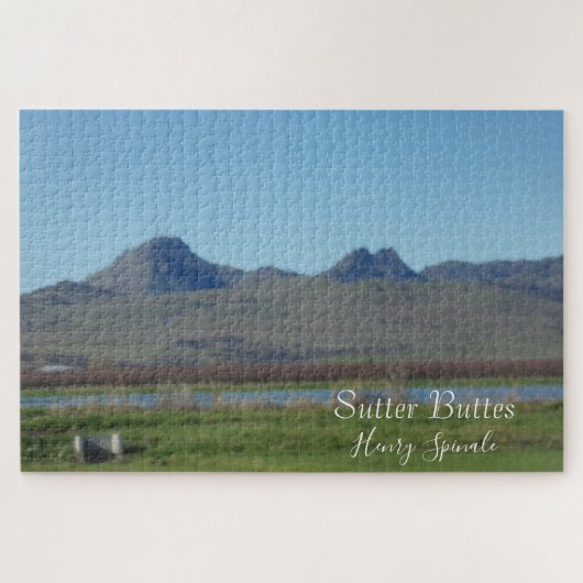 Sutter Buttes Mountain Range Puzzle (Horizontal)