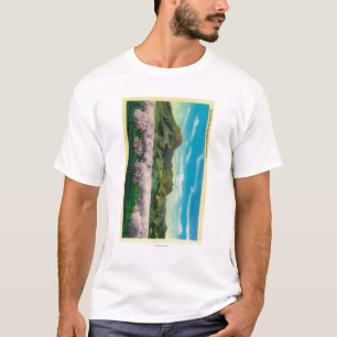 Sutter Buttes und Obstgärten in der Blüte T-Shirt