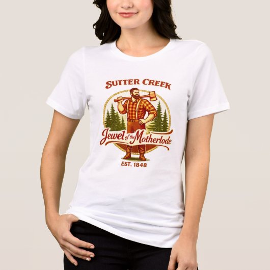 Sutter Creek – Juwel der Motherlode Tri-Blend Shirt (Vorderseite)