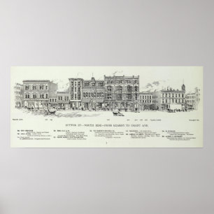 Sutter Nordseite Kearny und Grant Poster