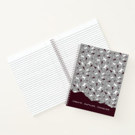 Suttil Geometrie: Sterne & Dreiecke – Grau Notizblock