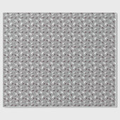 Suttil Geometry: Sterne & Dreiecke – Grau Geschenkpapier (Flach)