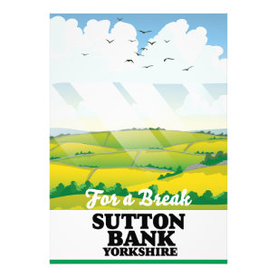 Sutton Bank yorkshire Reiseplakat Fotodruck