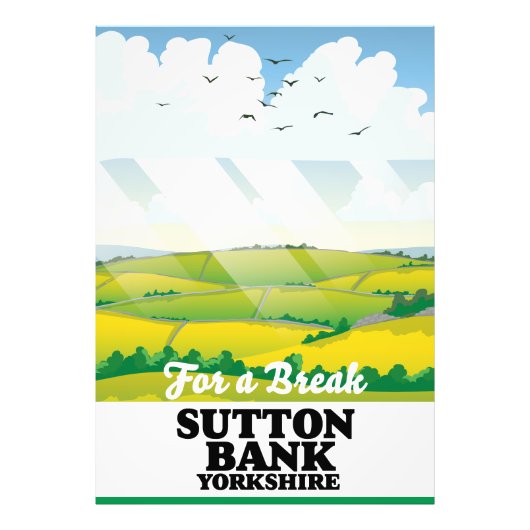 Sutton Bank yorkshire Reiseplakat Fotodruck (Vorne)