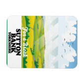 Sutton Bank yorkshire Reiseplakat Magnet (Horizontal)