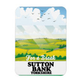 Sutton Bank yorkshire Reiseplakat Magnet (Vertikal)