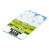 Sutton Bank yorkshire Reiseplakat Magnet (Linke Seite)