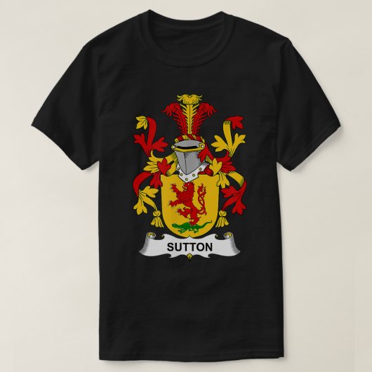 Sutton Coat of Arms Familienwappen T-Shirt (Design vorne)