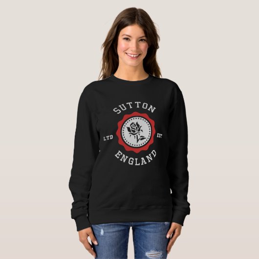 SUTTON England Rose Badge Sweatshirt (Vorne ganz)