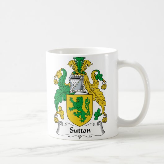 Sutton Familienwappen Kaffeetasse (Rechts)