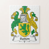Sutton Familienwappen Puzzle (Vertikal)