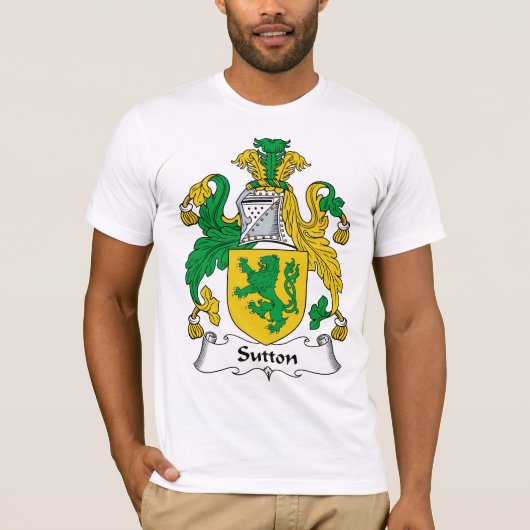 Sutton Familienwappen T-Shirt (Vorderseite)