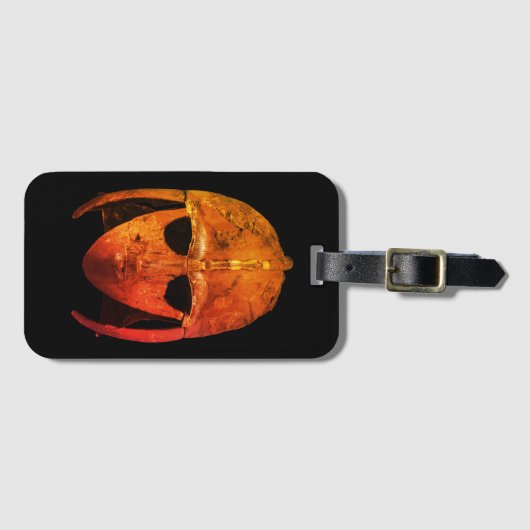 Sutton Hoo Helm Gepäckanhänger (Vorderseite (Horizontal))