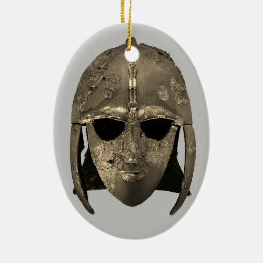 Sutton Hoo Helm Keramik Ornament (Hinten)