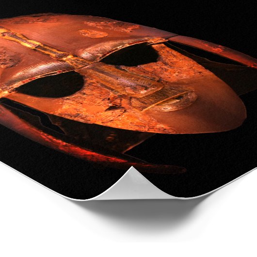 Sutton Hoo Helm Poster (Ecke)