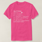Sutton Name Sutton Definition Sutton weibliche Bez T-Shirt (Design vorne)