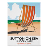 Sutton on Sea Seaside Reiseplakat. Poster (Vorderseite)