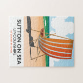 Sutton on Sea Seaside Reiseplakat. Puzzle (Horizontal)