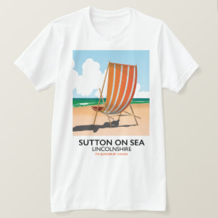 Sutton on Sea-Seereiseplakat. T-Shirt