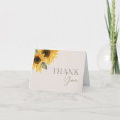 SUTTON Sonnenblume Vielen Dank Karte (Vorderseite)