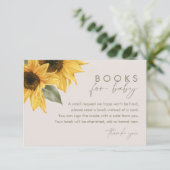 SUTTON Sonnenblumenbücher für Baby Begleitkarte (Stehend Vorderseite)
