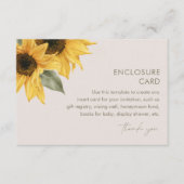 SUTTON Sonnenblumenschutzkarte, Einladung (Vorderseite)