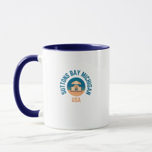 Suttons Bay Michigan Heimat Kaffee Tasse (Links)
