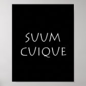 Suumcuique Poster (Vorne)