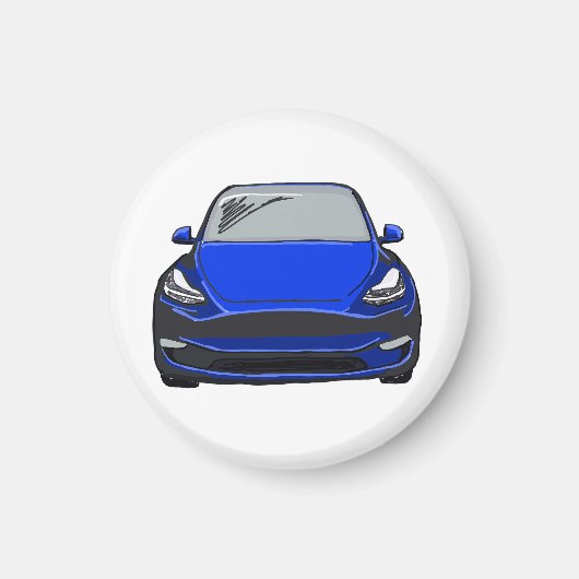 SUV-Fahrzeug mit blauer elektrischer Energie Zeich Magnet (Vorne)