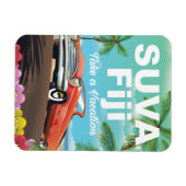 Suva, Fidschi Vintages Urlaubsposter Magnet (Horizontal)