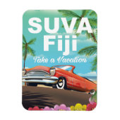 Suva, Fidschi Vintages Urlaubsposter Magnet (Vertikal)