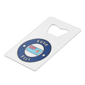 Suva Fiji Geldbeutel Flaschenöffner (Vorderseite Schrägansicht)