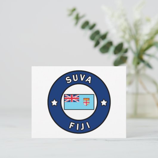 Suva Fiji Postkarte (Stehend Vorderseite)