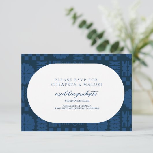 Suva RSVP Karte (Stehend Vorderseite)